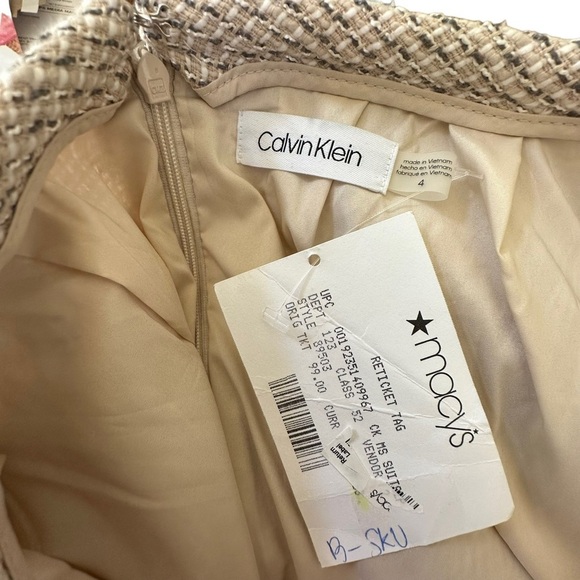 Calvin Klein Women's Tweed Pencil Midi Skirts Size: 4 - Picture 5 of 9